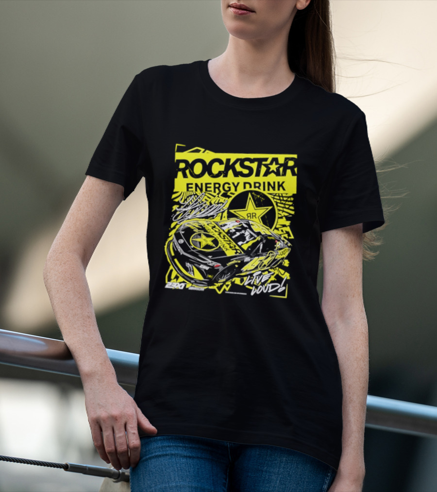 Tyler Reddick 23XI Racing Rockstar Energy Drink Car T-Shirt