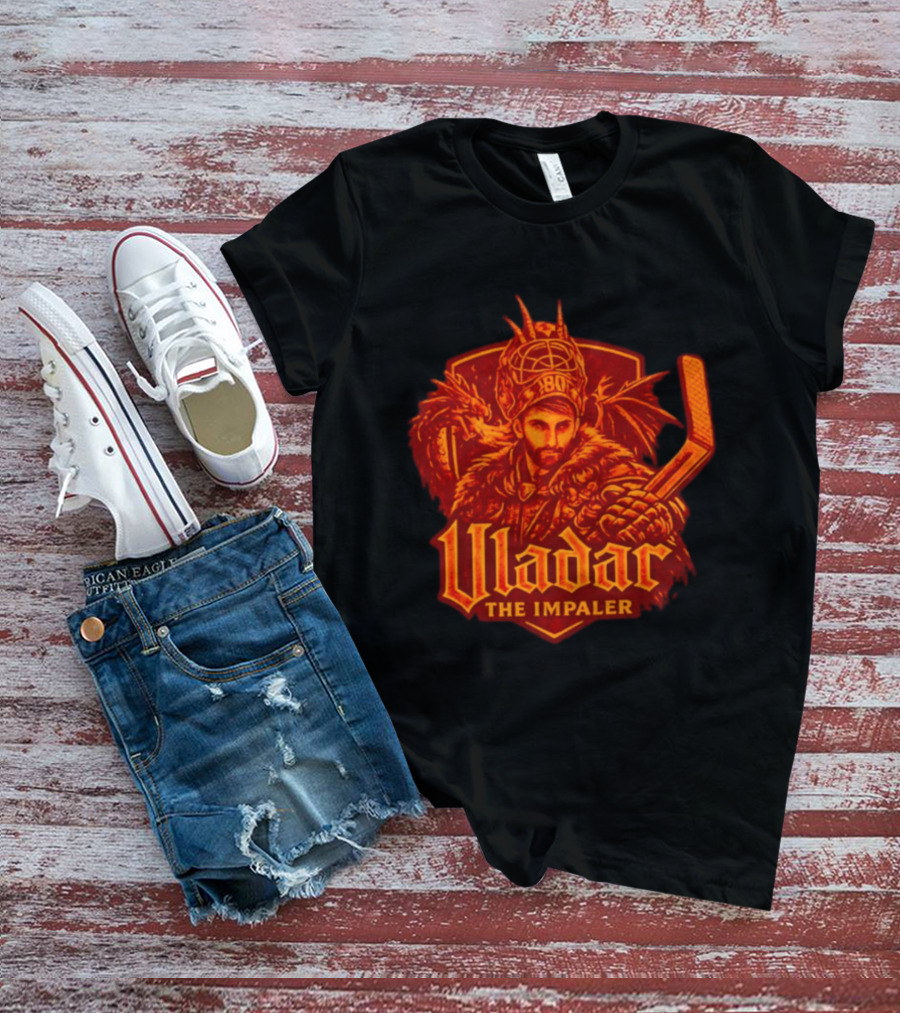 Vladar The Impaler Dan Vladar Hockey Goalie Dragon Warrior T-Shirt