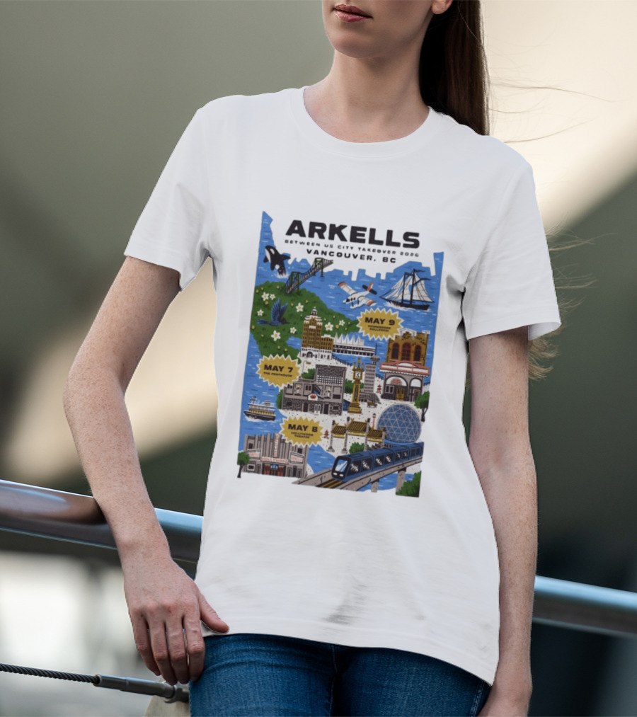 Arkells May 7 2026 The Penthouse Vancouver Concert T-Shirt