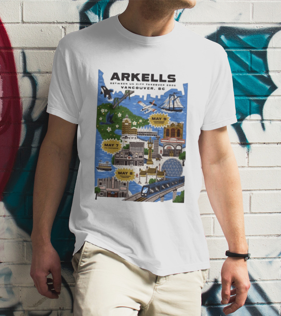 Arkells May 7 2026 The Penthouse Vancouver Concert T-Shirt