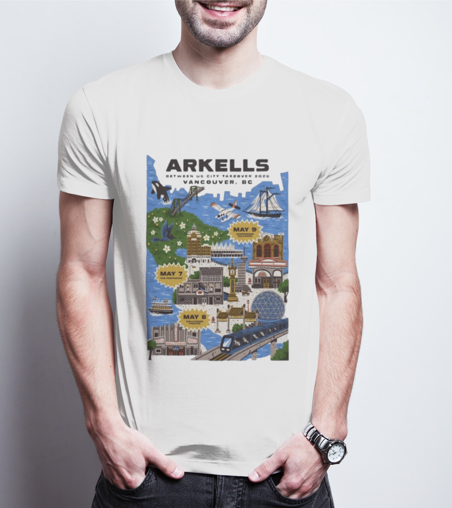 Arkells May 7 2026 The Penthouse Vancouver Concert T-Shirt