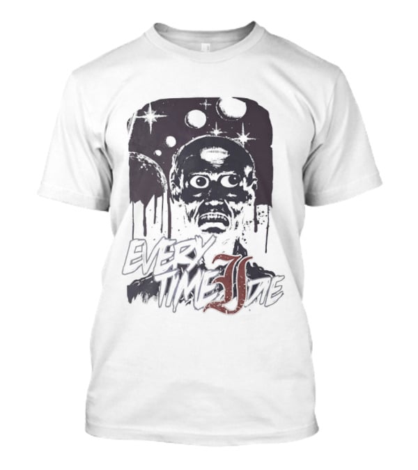 Every Time I Die Zombie Skull Dripping Paint Horror T-Shirt