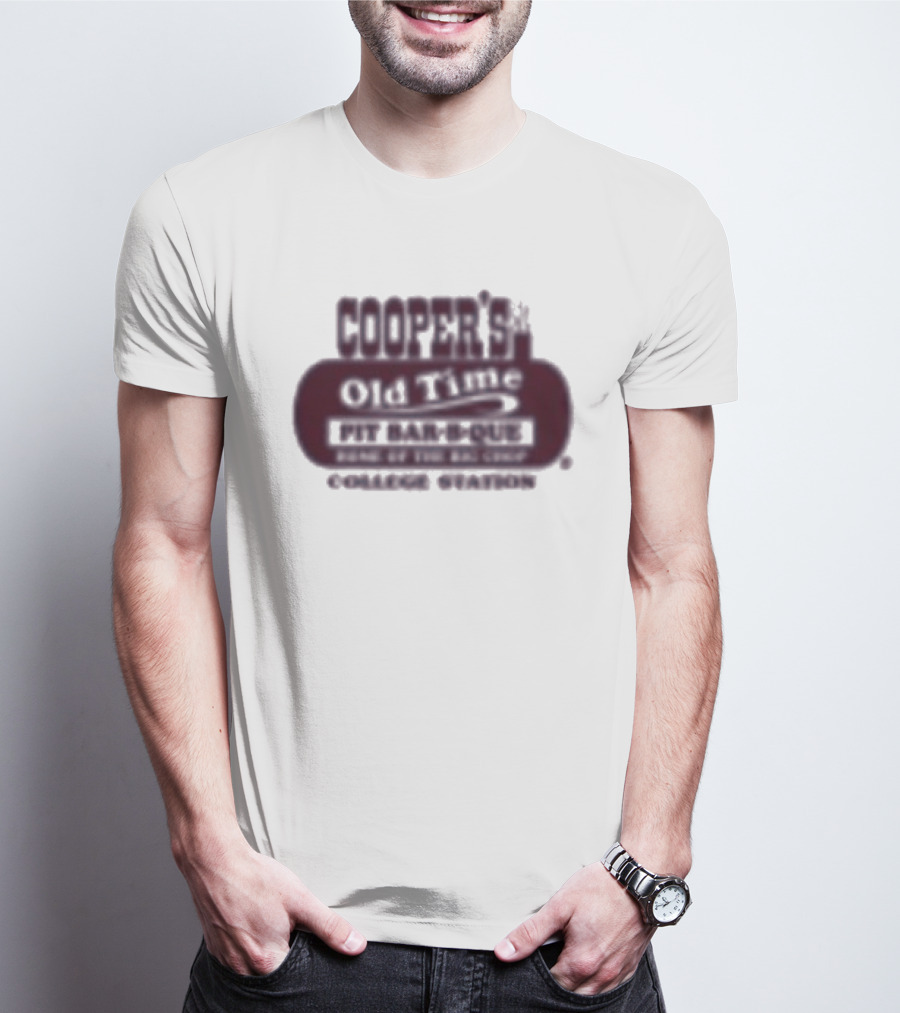 Cooper's Old Time Pit Bar B Que Home Of The Big Chop College Station Texas T-Shirt
