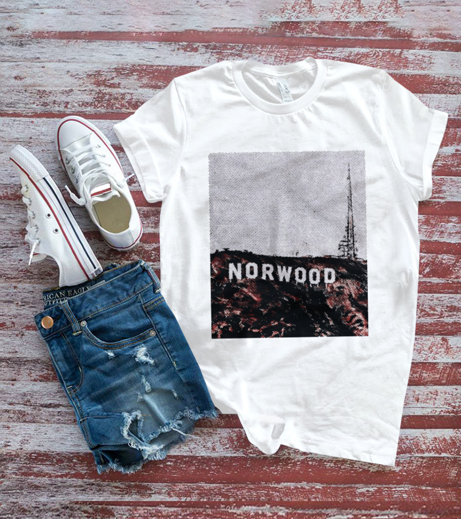 Norwood Hills Sign Parody Hollywood Hills T-Shirt