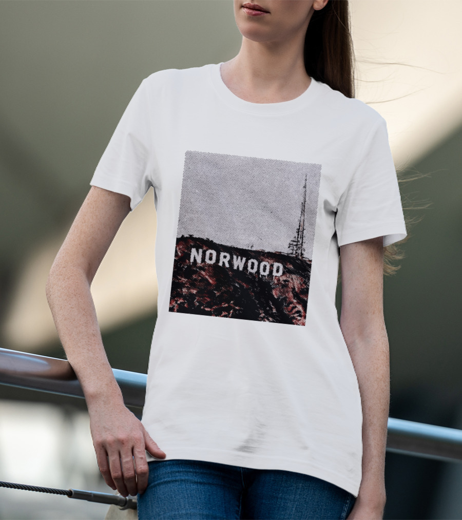 Norwood Hills Sign Parody Hollywood Hills T-Shirt
