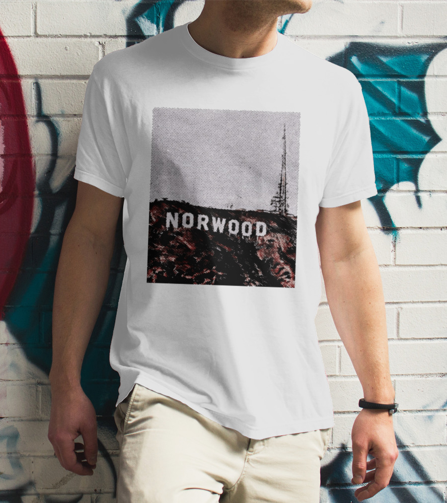 Norwood Hills Sign Parody Hollywood Hills T-Shirt