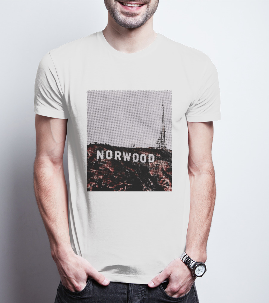 Norwood Hills Sign Parody Hollywood Hills T-Shirt