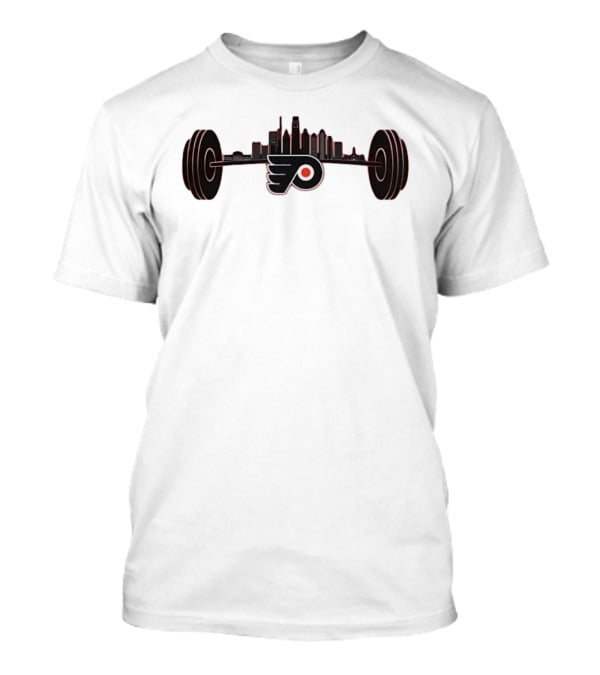 Philadelphia Flyers Philly Strong Series Skyline And Hockey Team T-Shirt