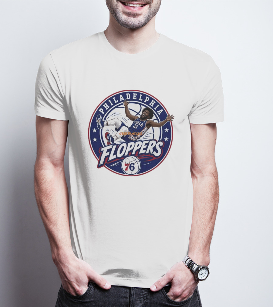 Philadelphia Floppers Joel Embiid 76ers Basketball 2026 T-Shirt