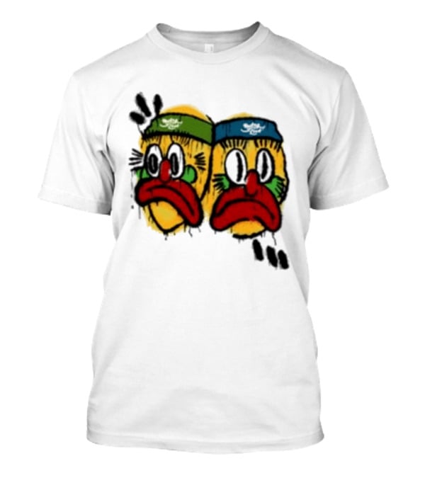 Rolling Loud RL X RL Slawn Jester Two Sad Faces Headbands T-Shirt