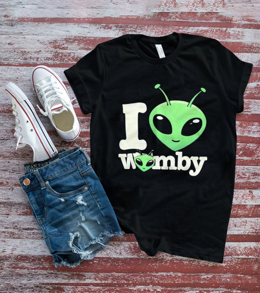 I Love Womby Aliens Victor Wembanyama San Antonio Spurs Basketball T-Shirt