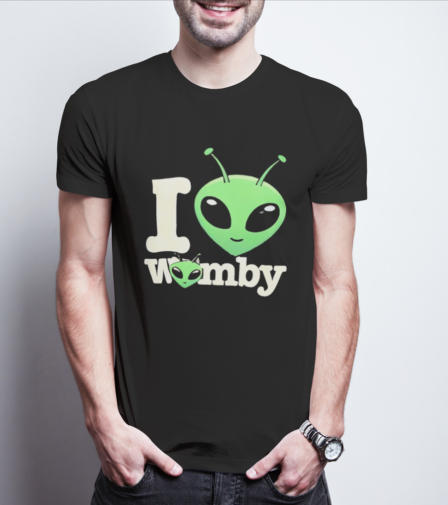 I Love Womby Aliens Victor Wembanyama San Antonio Spurs Basketball T-Shirt