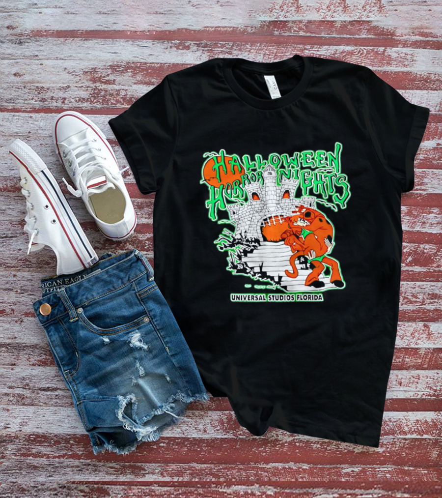 Halloween Horror Nights Universal Studios Florida Scoob Night Razors In The Night Beyond Human T-Shirt
