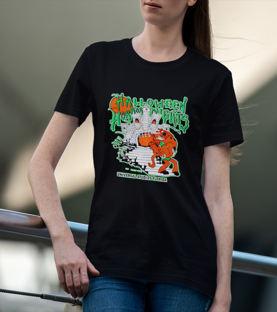 Halloween Horror Nights Universal Studios Florida Scoob Night Razors In The Night Beyond Human T-Shirt