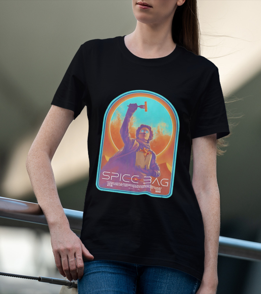 Dune Spice Bag Sci Fi Parody Pop Culture T-Shirt