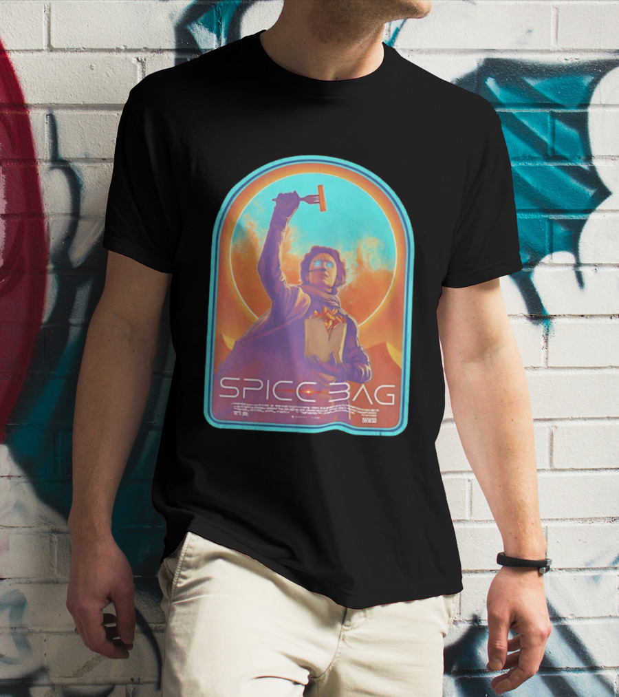 Dune Spice Bag Sci Fi Parody Pop Culture T-Shirt