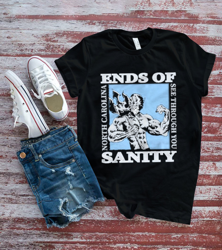 Ends Of Sanity North Carolina See Through You Blue Devil T-Shirt