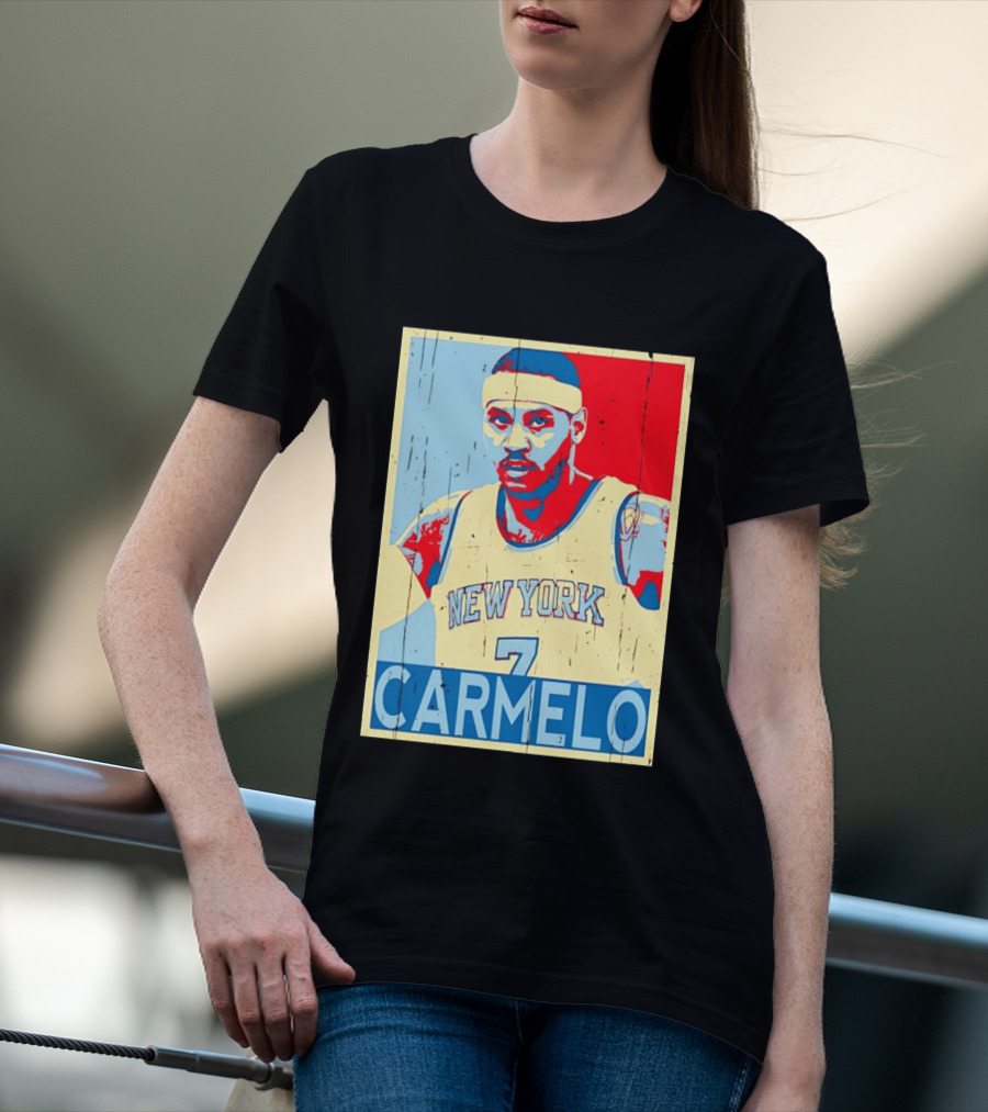 New York Knicks Carmelo Anthony 7 NBA T-Shirt