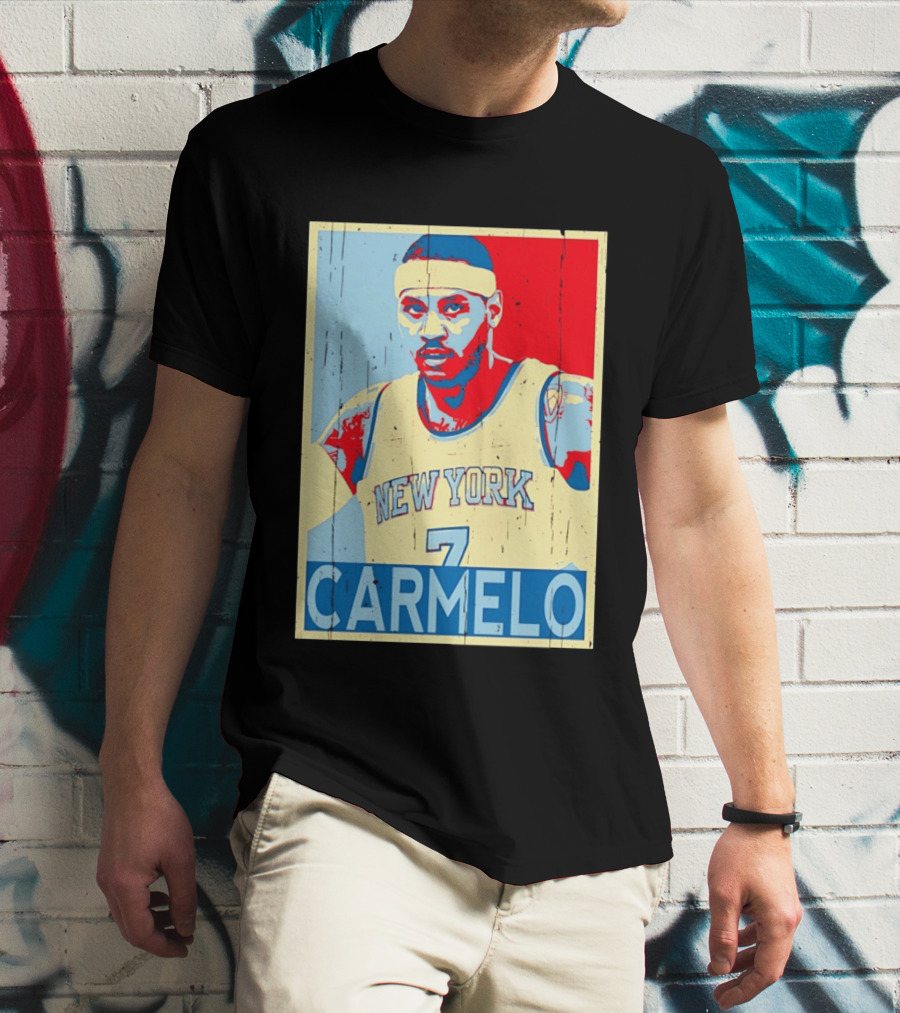 New York Knicks Carmelo Anthony 7 NBA T-Shirt