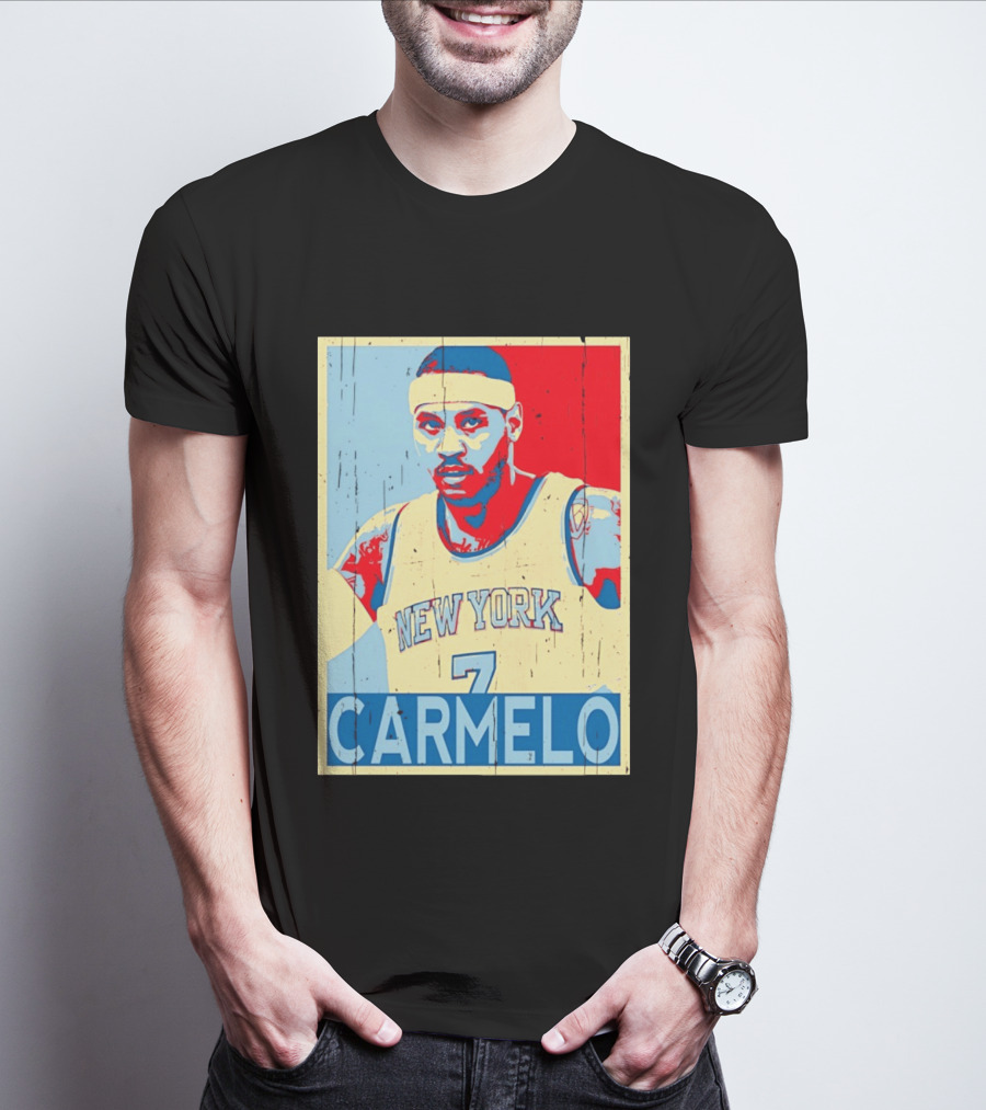New York Knicks Carmelo Anthony 7 NBA T-Shirt