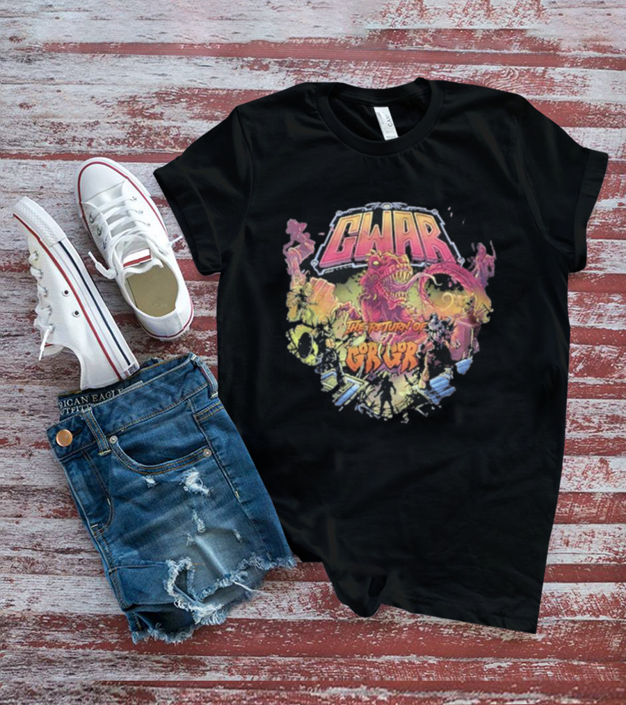 Gwar The Return Of Gor Gor Dinosaur Retro Band T-Shirt