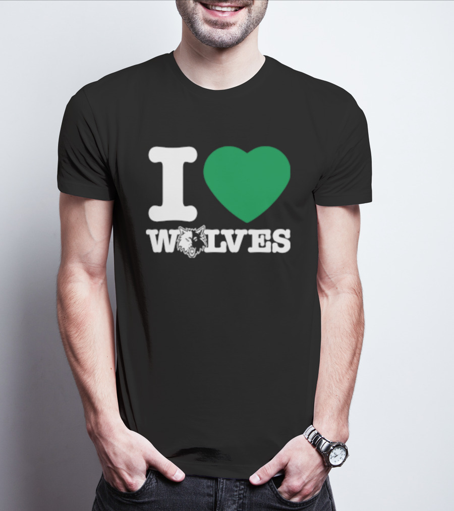 Minnesota Timberwolves I Love Wolves T-Shirt