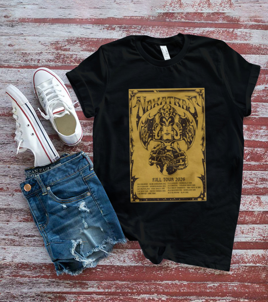 Naxatras Fall Tour 2026 European Concert Dates And Locations T-Shirt