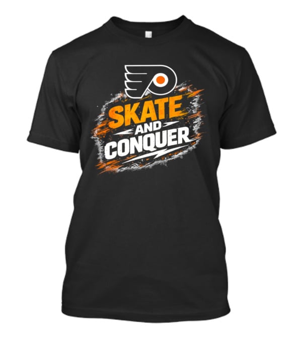 Philadelphia Flyers Skate And Conquer NHL T-Shirt