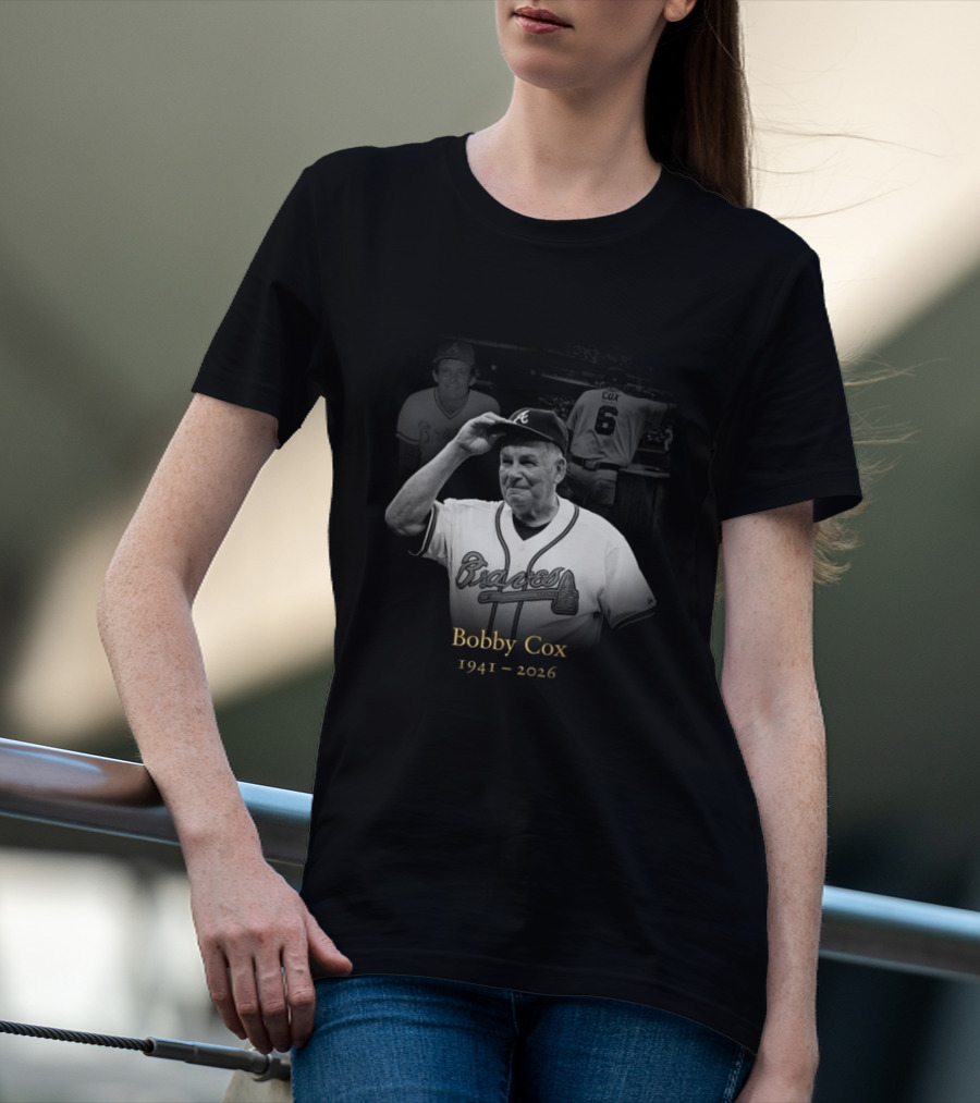 Bobby Cox 1941 2026 Atlanta Braves Legacy T-Shirt
