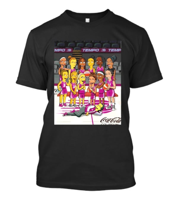 Toronto Tempo WNBA Coca Cola Coliseum The Simpsons Basketball Team T-Shirt