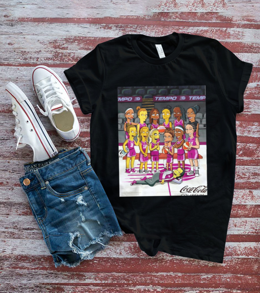 Toronto Tempo WNBA Coca Cola Coliseum The Simpsons Basketball Team T-Shirt