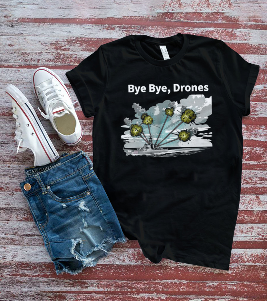 Bye Bye Drones Yellow Flower Cloud T-Shirt