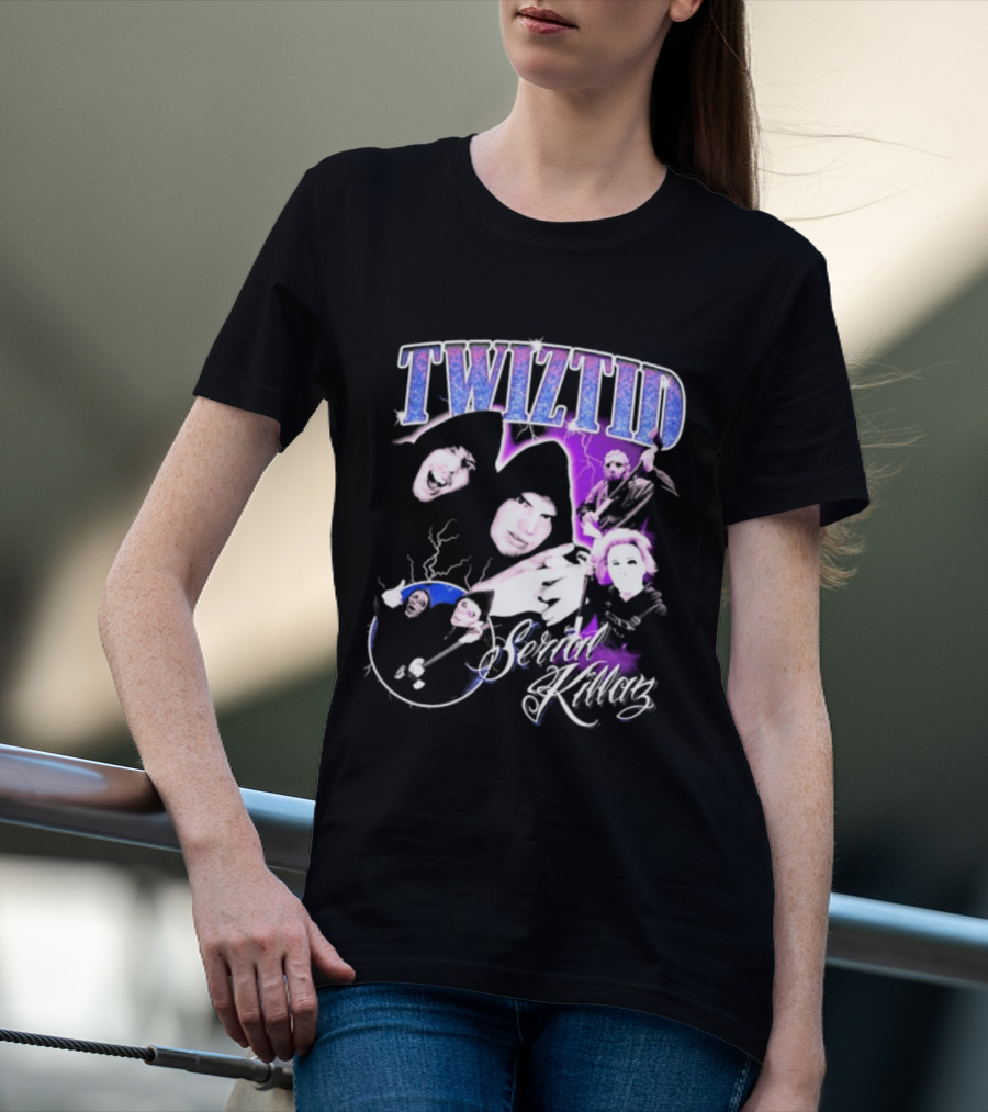 Twiztid Serial Killas 90s Rap Psychedelic Horror T-Shirt