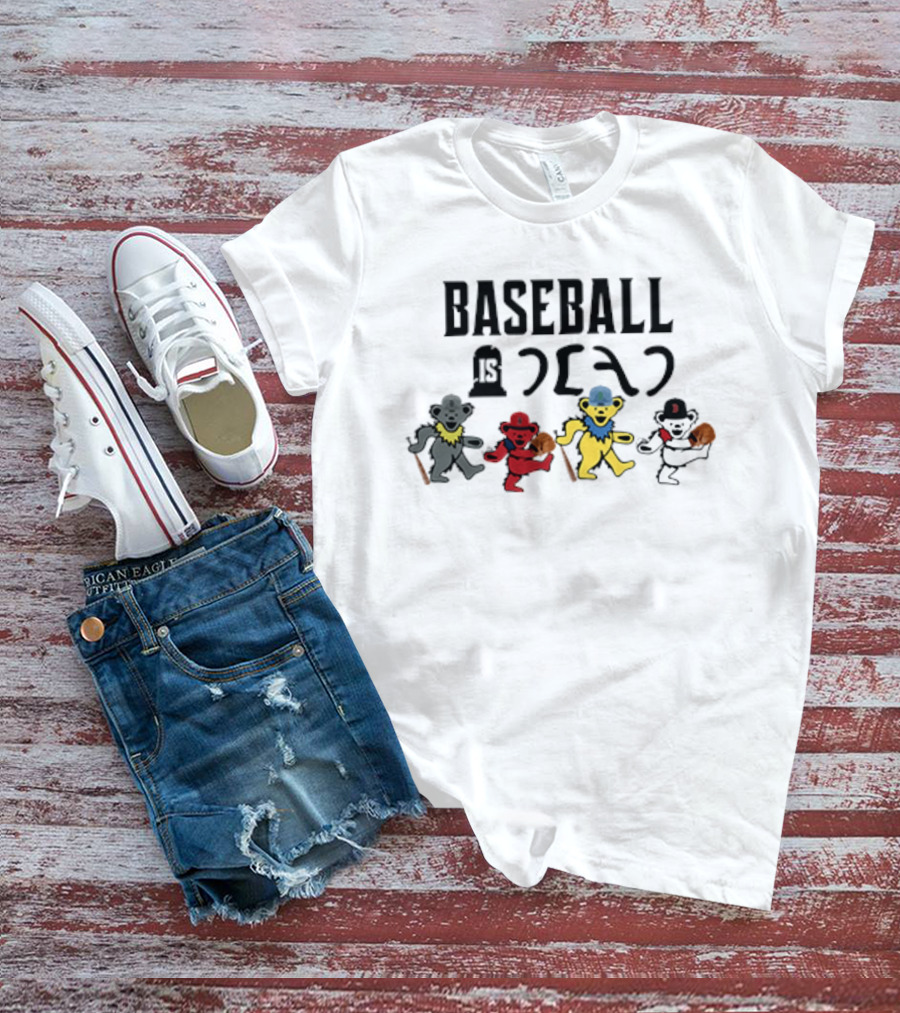 Baseball Is Dead Bear Grateful Dead T-Shirt