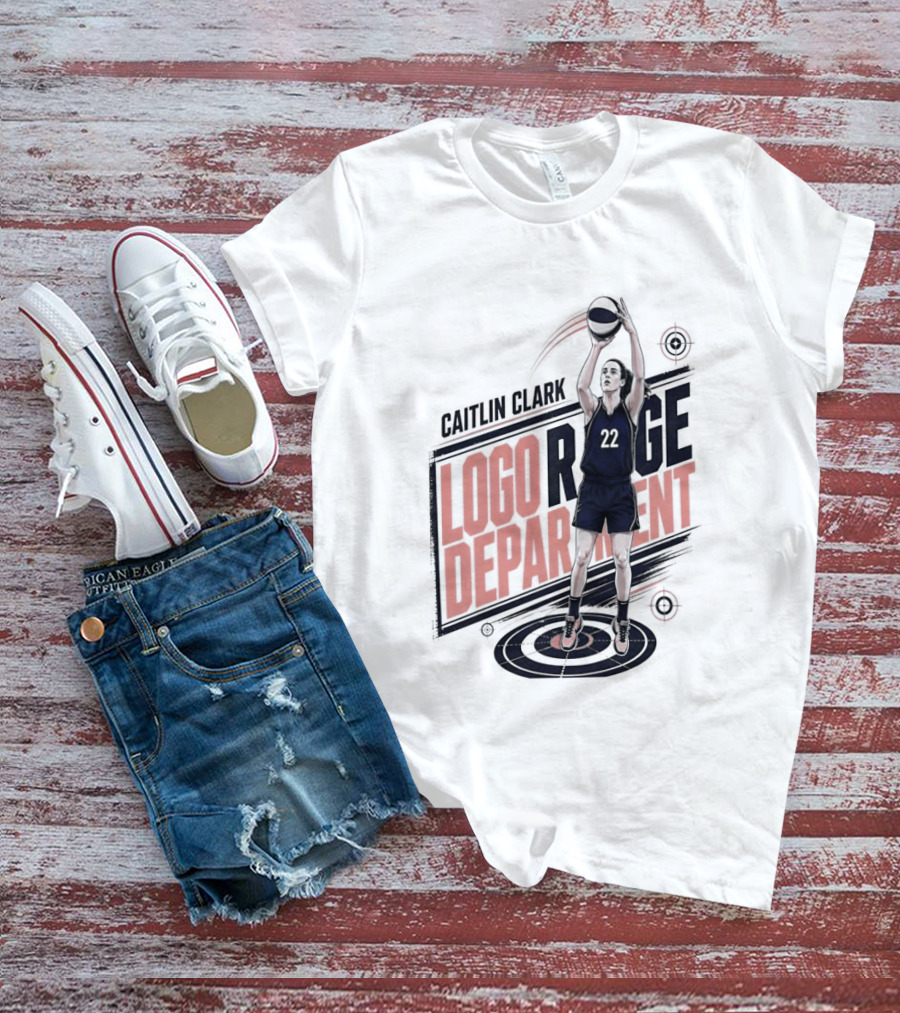 Caitlin Clark 22 Indiana Fever WNBA Logo Range Department T-Shirt