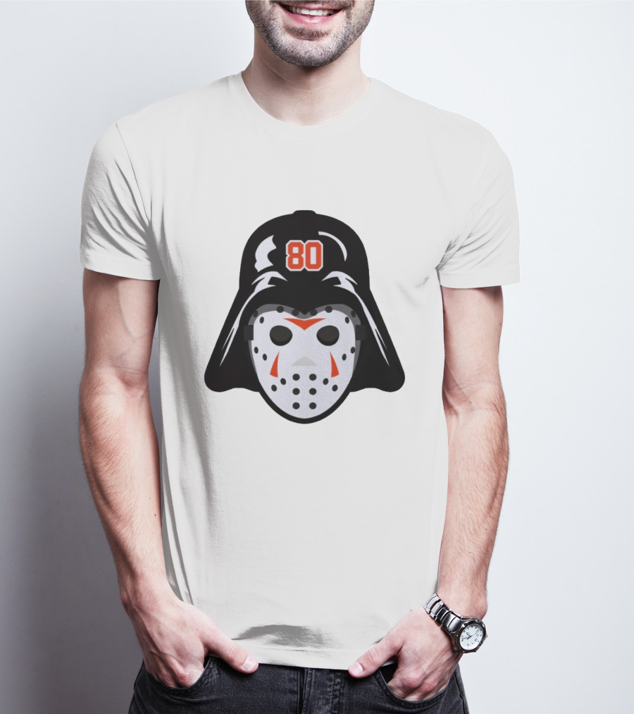 Dan Vladar Darth Vladar Mask 80 Philadelphia Flyers Hockey T-Shirt