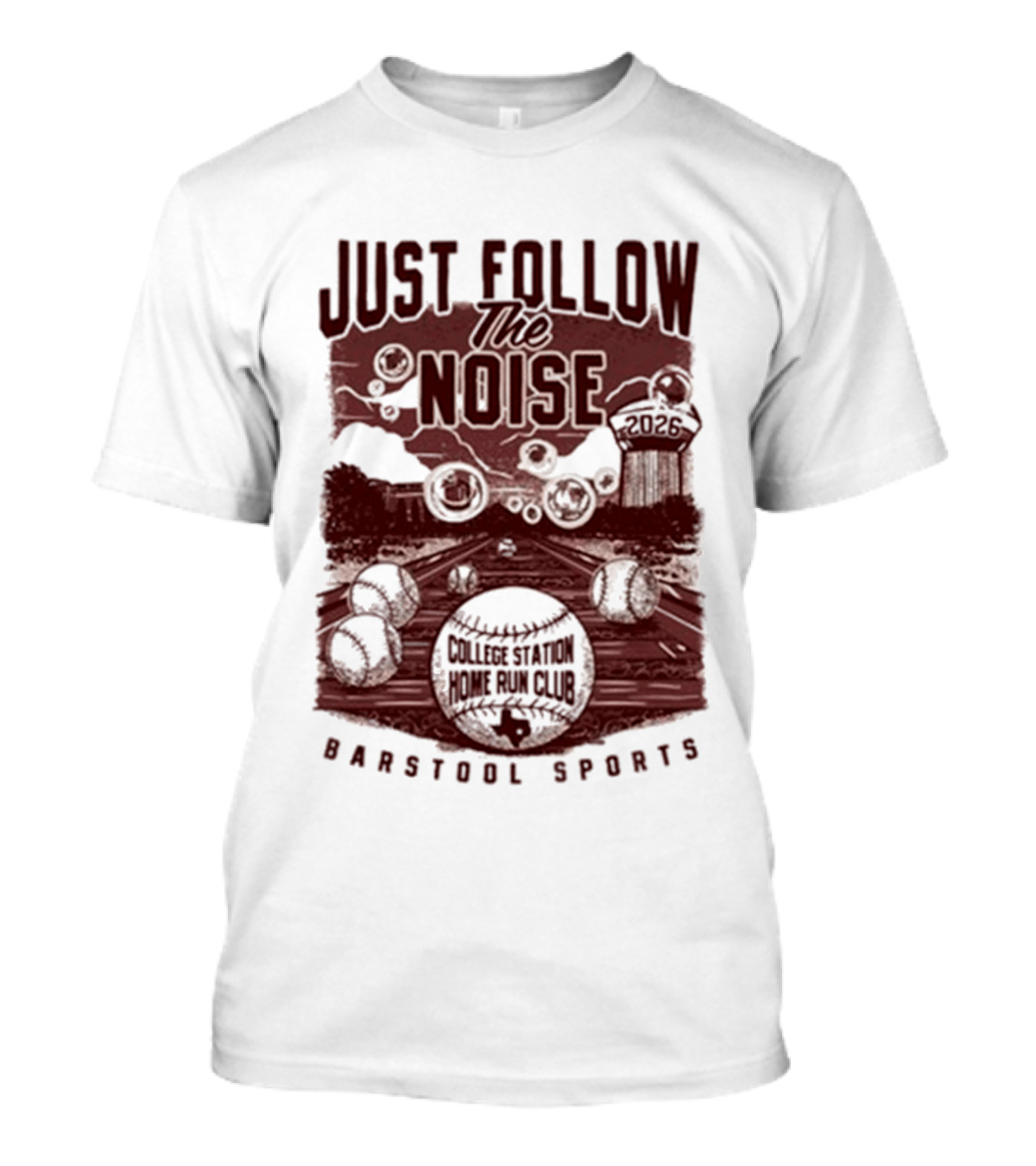 Just Follow The Noise College World Series Barstool Sports T-Shirt