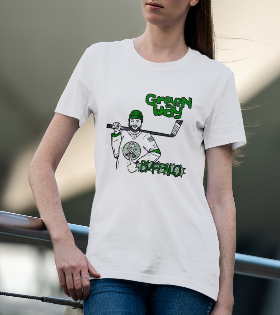 Green Way Hockey Buffalo Player T-Shirt