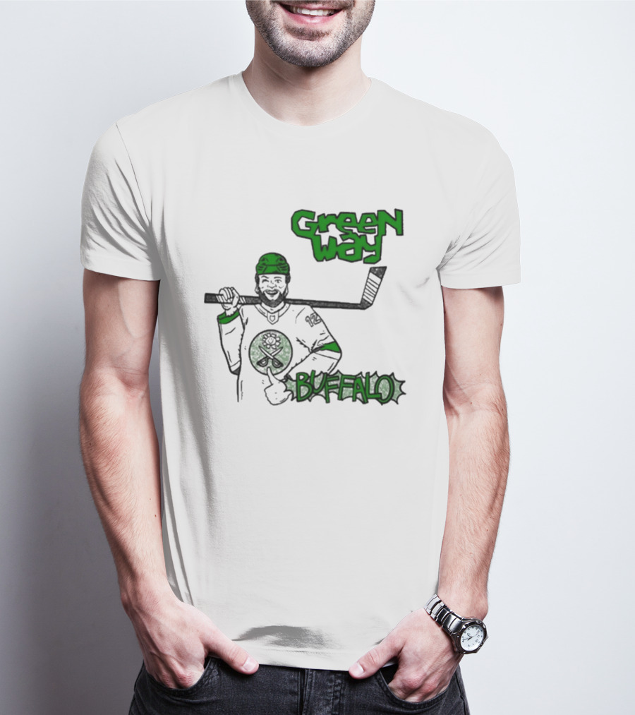 Green Way Hockey Buffalo Player T-Shirt