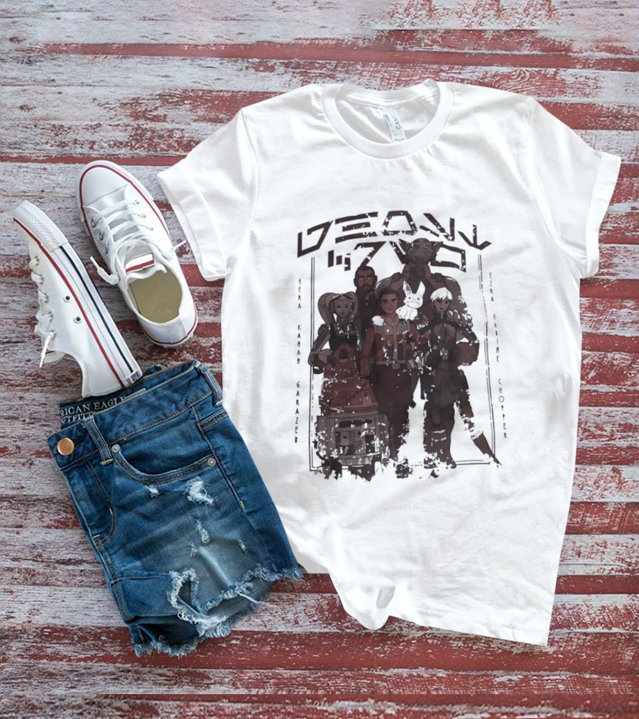 Heroes Villains Star Wars Rebels Ghost Crew Mural Visuals T-Shirt