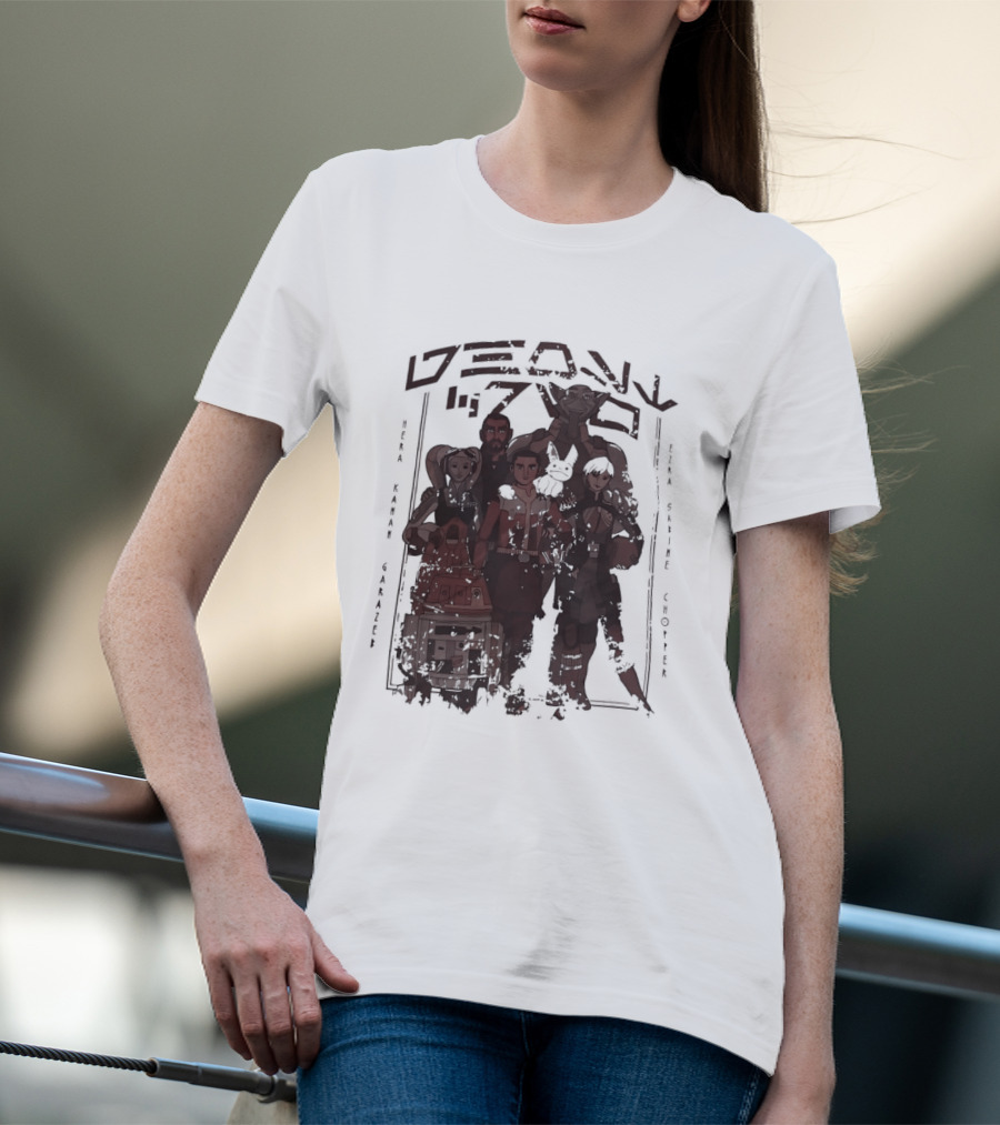 Heroes Villains Star Wars Rebels Ghost Crew Mural Visuals T-Shirt