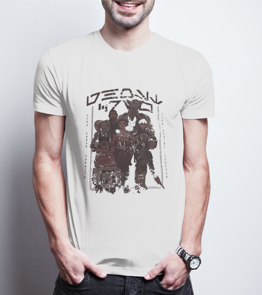 Heroes Villains Star Wars Rebels Ghost Crew Mural Visuals T-Shirt