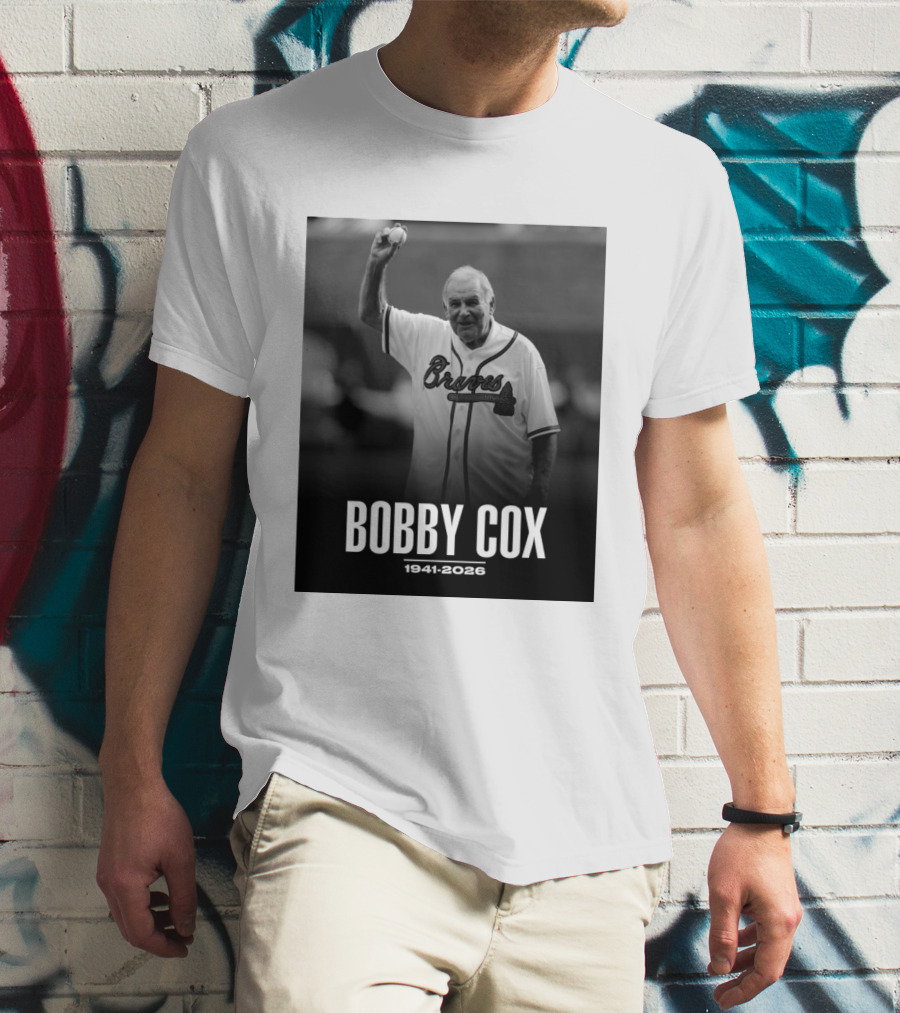 Bobby Cox Braves 1941 2026 Commemorative T-Shirt