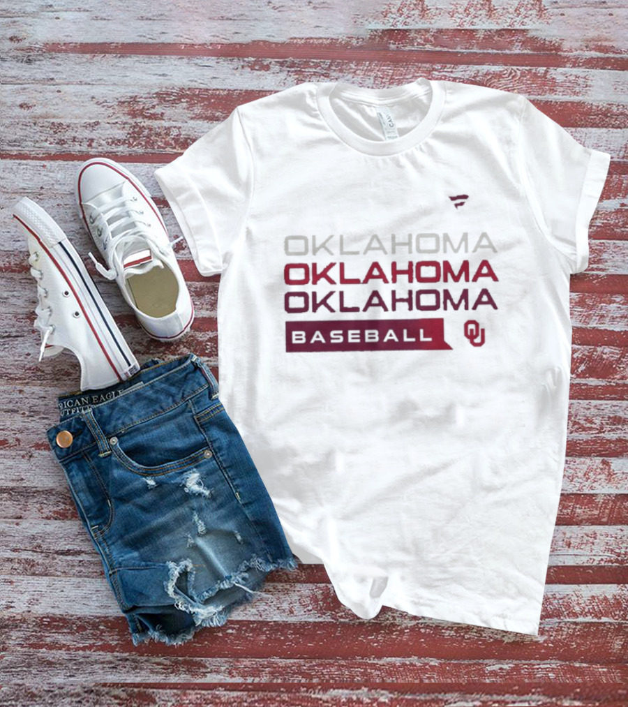 Oklahoma Baseball Tri Blend Fan Gear T-Shirt