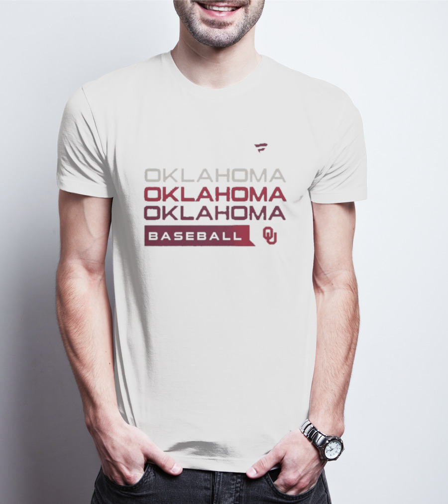 Oklahoma Baseball Tri Blend Fan Gear T-Shirt