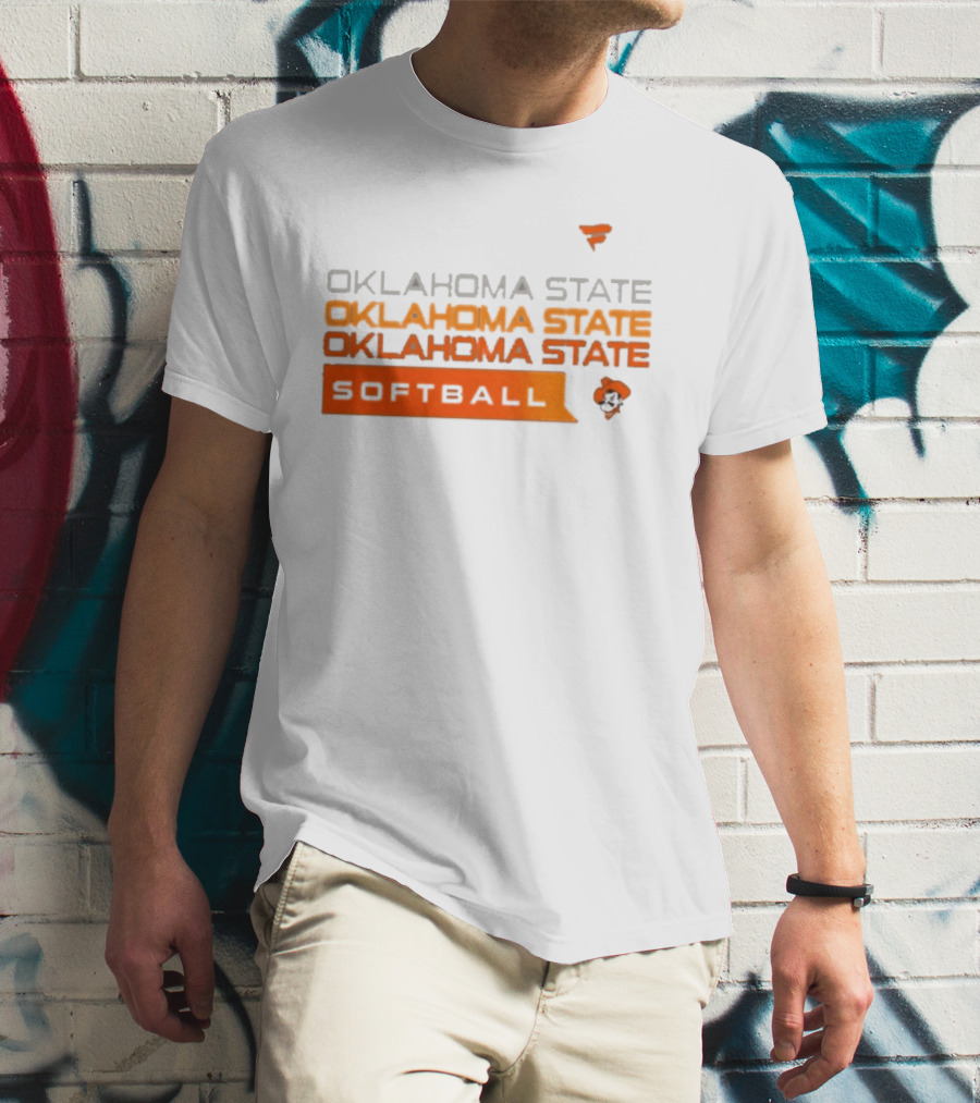 Oklahoma State College Softball Cowboys Hype Tri Blend T-Shirt