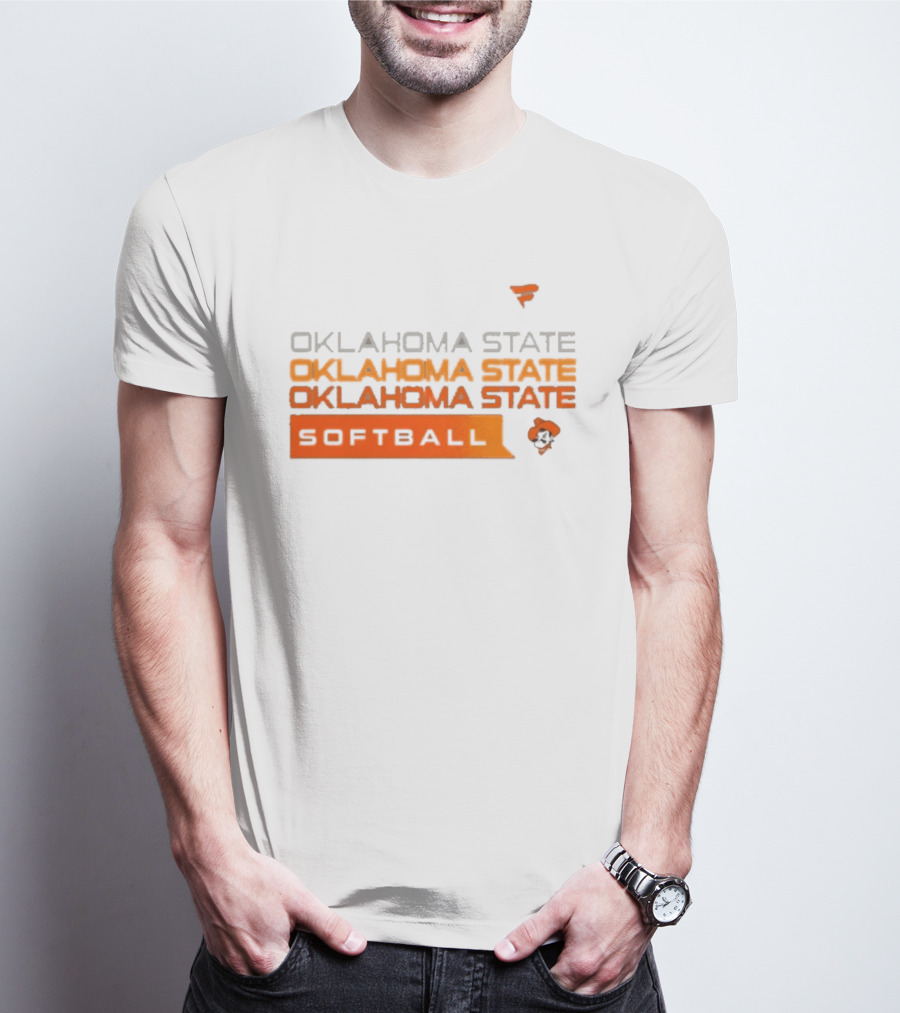 Oklahoma State College Softball Cowboys Hype Tri Blend T-Shirt