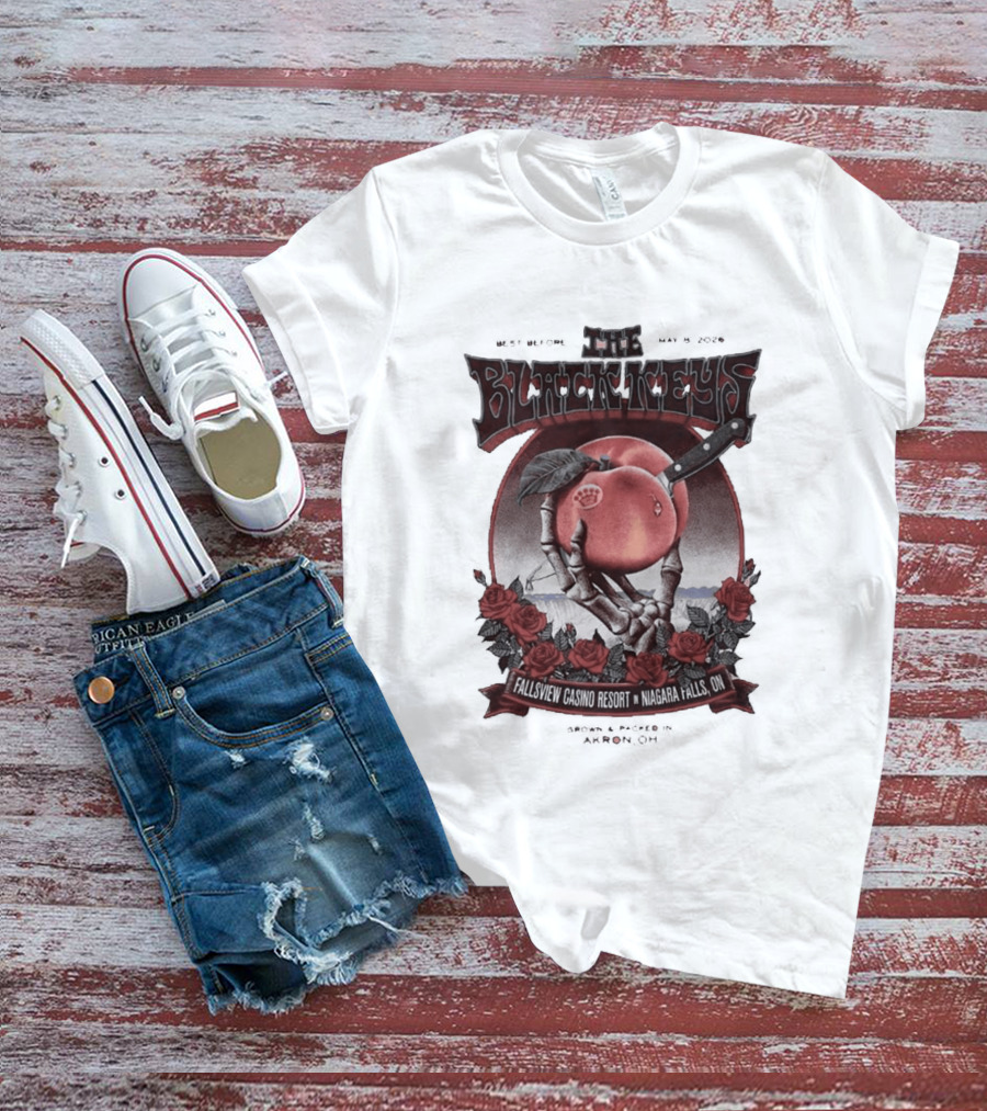The Black Keys Niagara Falls 2026 May 8 Fallsview Casino Resort Ontario Event T-Shirt