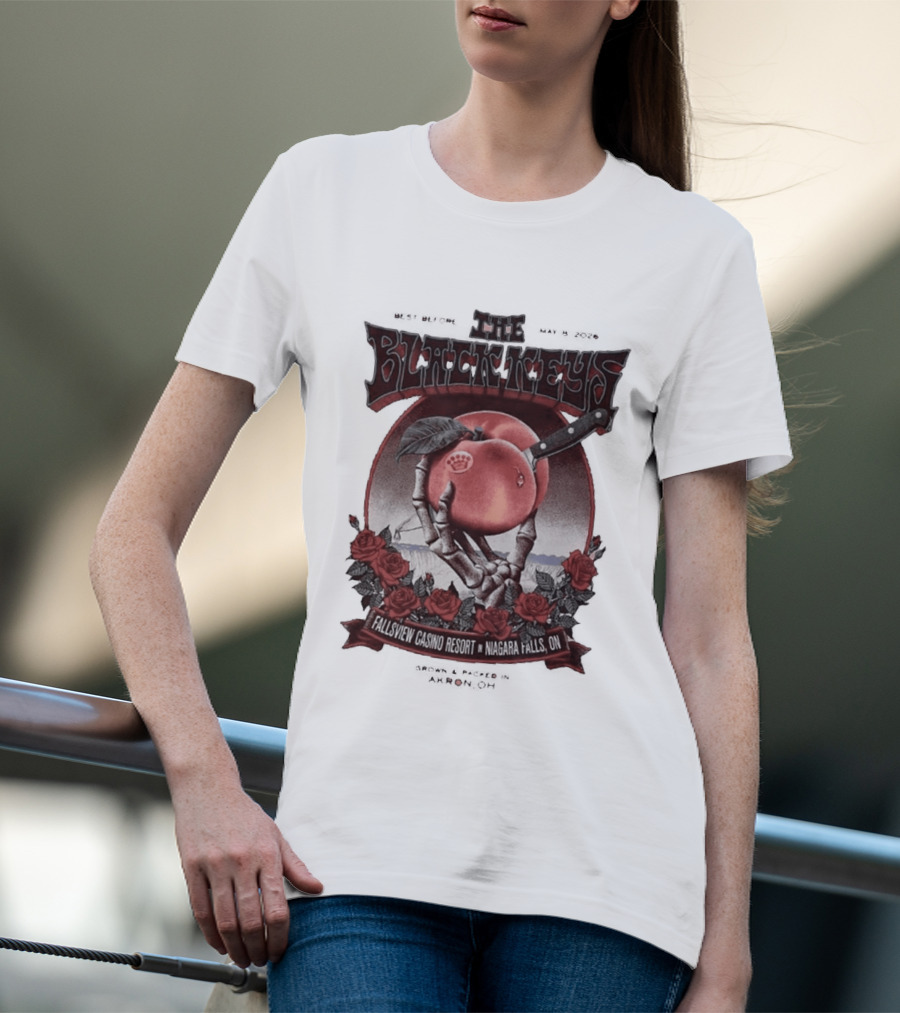 The Black Keys Niagara Falls 2026 May 8 Fallsview Casino Resort Ontario Event T-Shirt