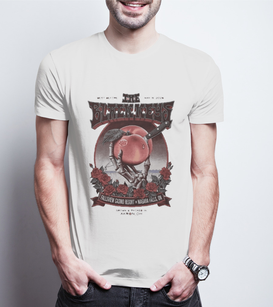 The Black Keys Niagara Falls 2026 May 8 Fallsview Casino Resort Ontario Event T-Shirt